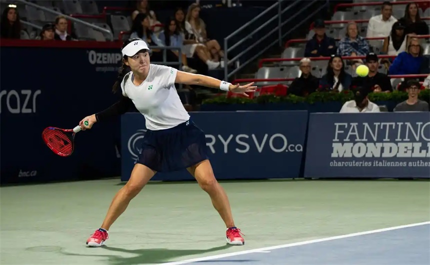 网球——加拿大国家银行公开赛：朱琳无缘八强